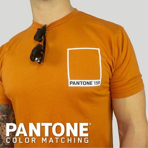Orange pantone color matched tee