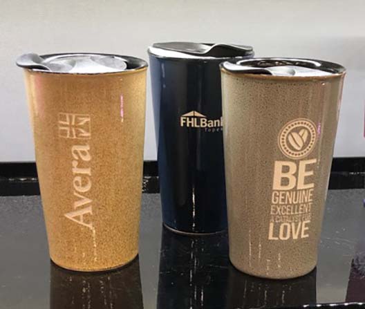 Seattles Finest Tumbler in three colors with custom etching.